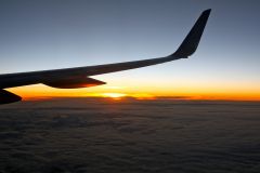 757-200 over the Pacific