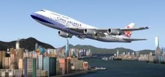 747 Climbing out of Kai Tak