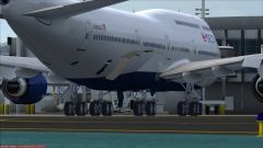 B744 Delta Livery At KLAX Gate
