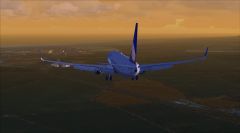 DX10: B738NGX Continental Livery On final to PHOG