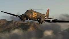 C-47 over southern Switzerland