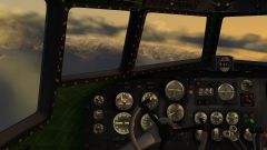 DC3 Near Juneau Alaska (Cockpit view)
