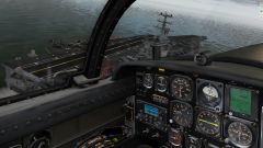 Carrier Fly-by (Cockpit view)