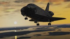 X Plane10(démo)Navette Orbiter landing KNUW