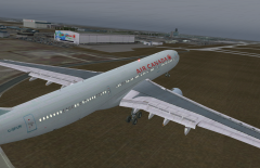 AC33 landing in YVR from YYZ for a quick stop on the way to Sydney