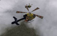 More chopper Formation Flying with MD 902, payware Add On For X Plane 10 over Cape Town, South Africa.