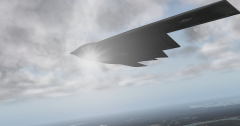 Northrop B 2 Spirit Sun Silhouette