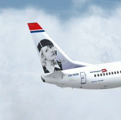 Greta Garbo Norwegian Air Shuttle by Christian Mohr