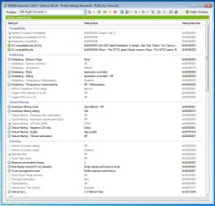 DX10 test : Nvidia inspector settings