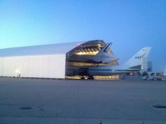 Shuttle Enterprise at Hangar 19 in JFK