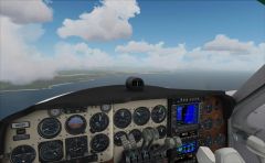 Lord Howe Island to Port Macquarie in the Milviz B55 Baron