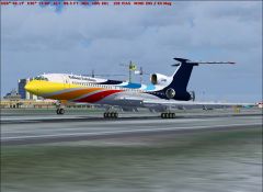 Pulkovo Tu 154M crosswind 6