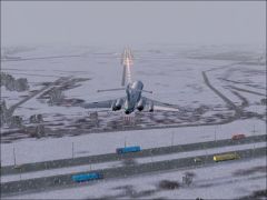 Alrosa Tu-154M - Pulkovo Crabbing In Heavy Snows