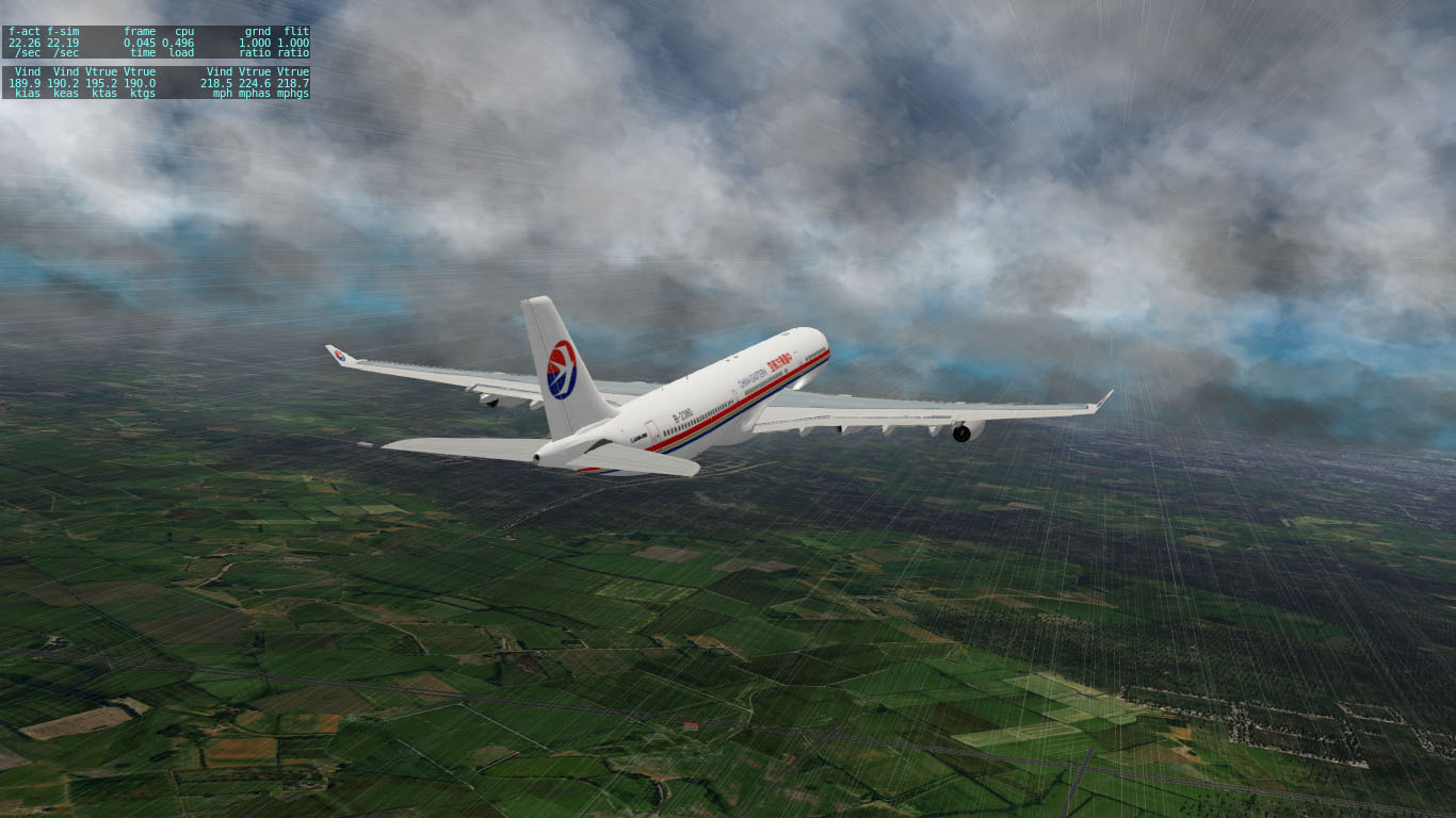 X-Plane 10: Experimenting with art controls (Raleigh scattering)