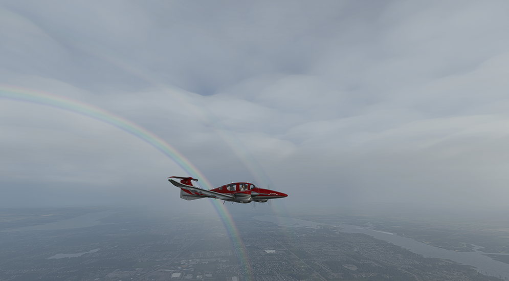 Rainbow. Not exactly correct, but nice touch!