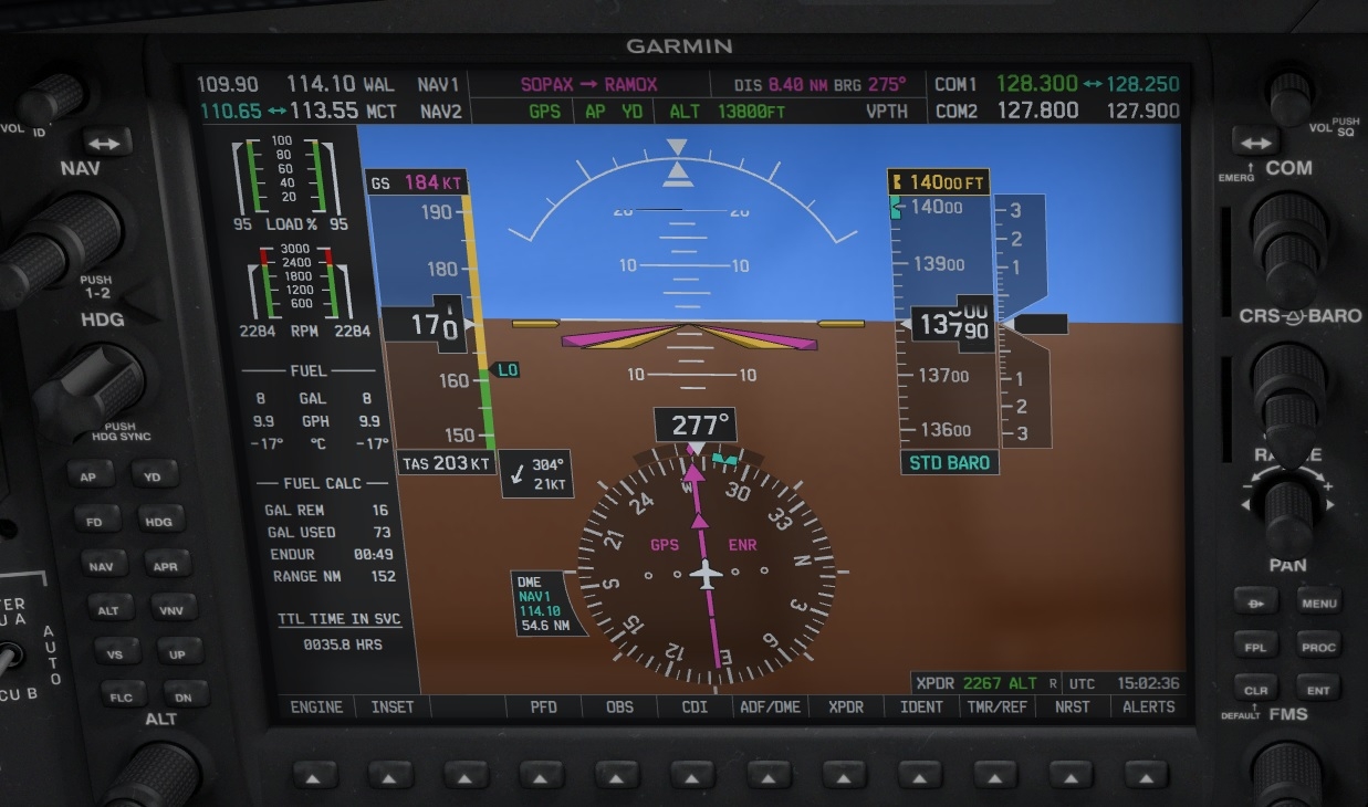 Vertx Diamond DA-62 and holding altitude issue